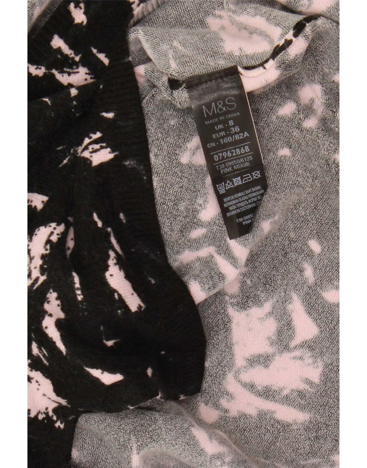 Marks & Spencer Γυναικείο πουλόβερ με λαιμόκοψη UK 8 Small Black
