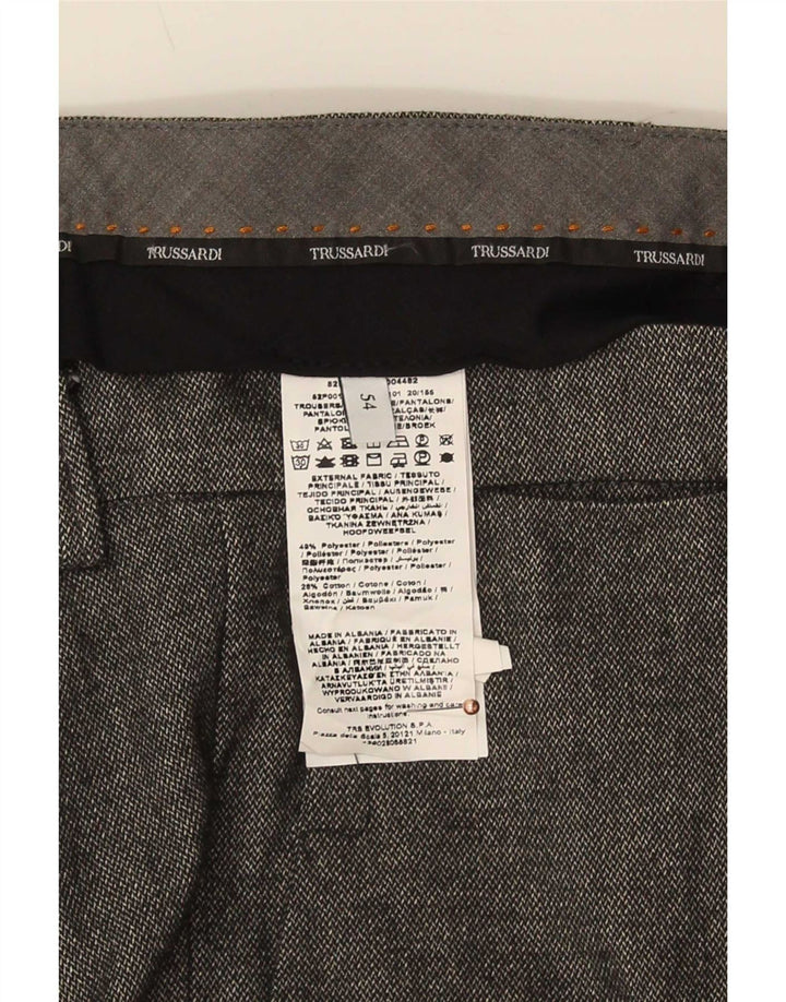 Trussardi Ανδρικό Slim Suit Παντελόνι IT 54 2XL W40 L34 Grey Polyester