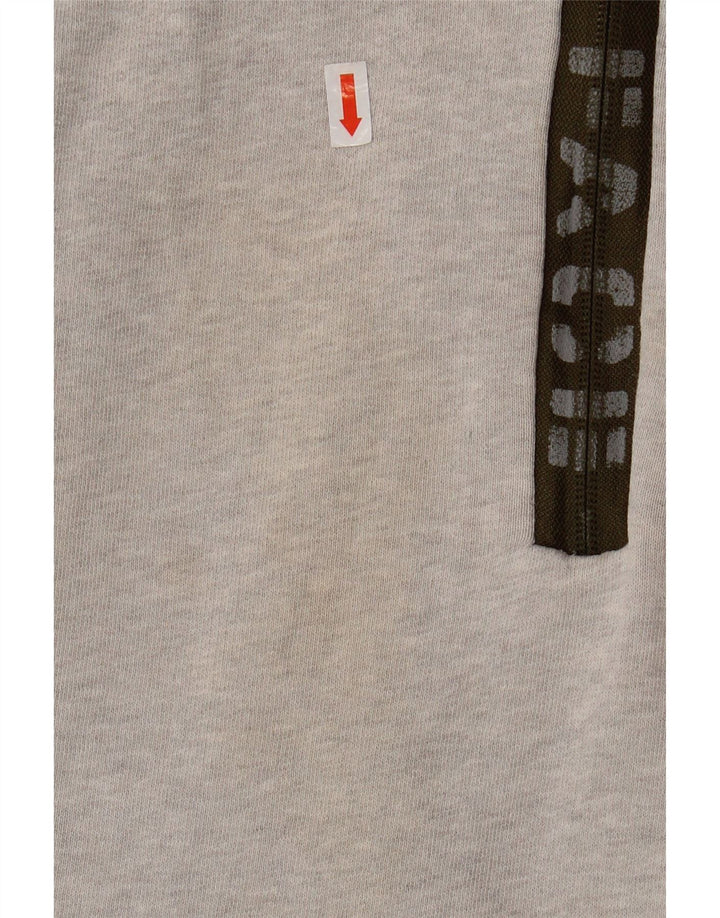 FAT FACE Ανδρικό γραφικό φούτερ με φερμουάρ Jumper XL Γκρι βαμβακερό