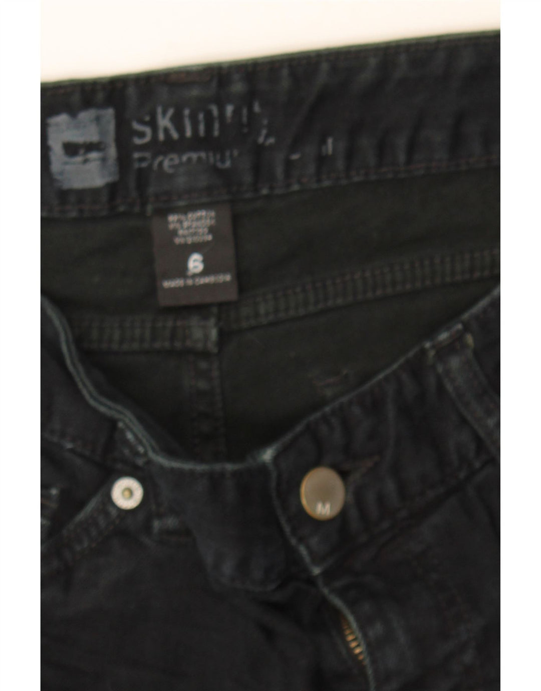MOSSIMO Womens Skinny Jeans US 6 Medium W30 L31 Black Cotton Vintage Mossimo and Second-Hand Mossimo from Messina Hembry 