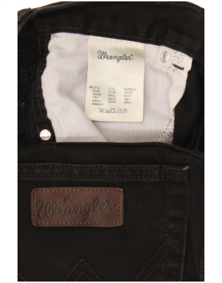 Wrangler Γυναικείο Texas Straight Jeans W36 L30 μαύρο βαμβακερό