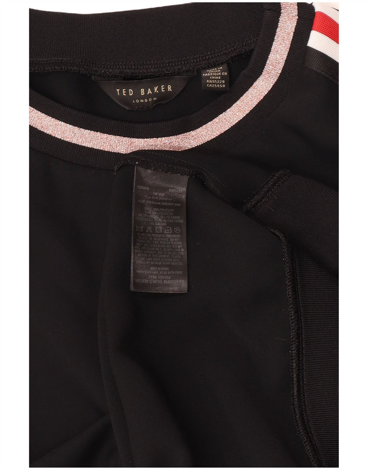 Γυναικείο γραφικό φούτερ Ted Baker Jumper UK 14 Medium Black Floral