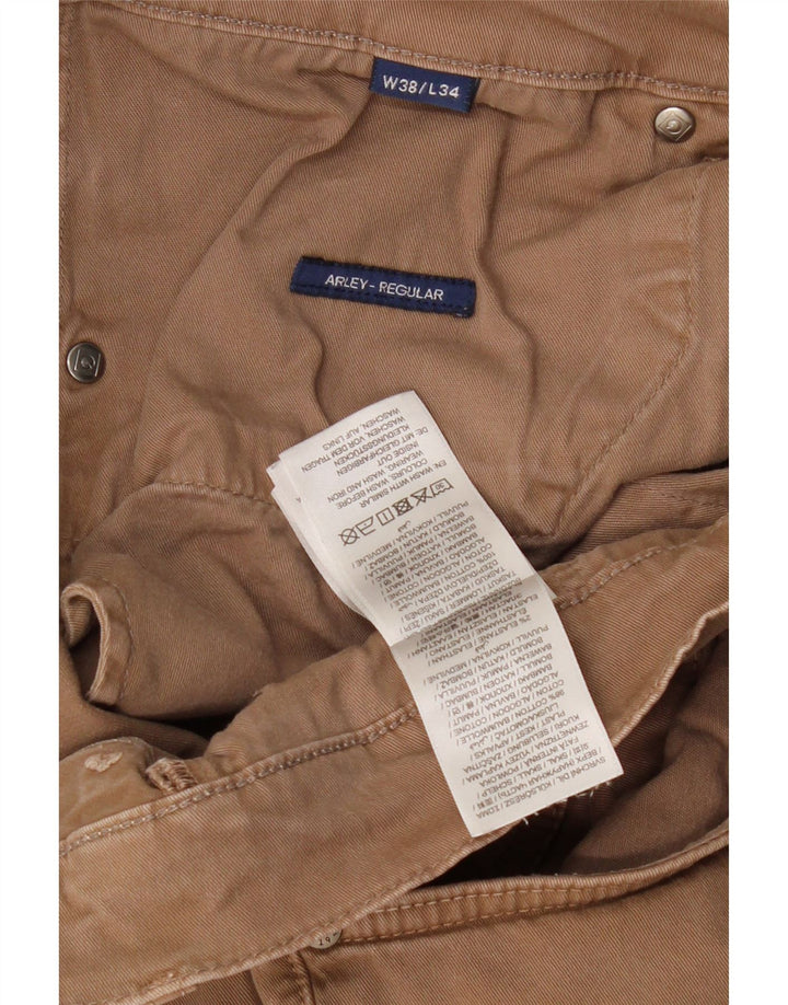 Ανδρικό καθημερινό παντελόνι GANT Regular Fit W38 L34 Καφέ βαμβακερό