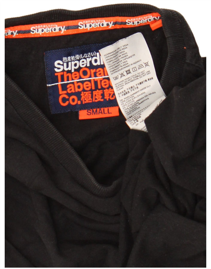 Superdry Ανδρικό T-Shirt Top Μικρό μαύρο βαμβακερό