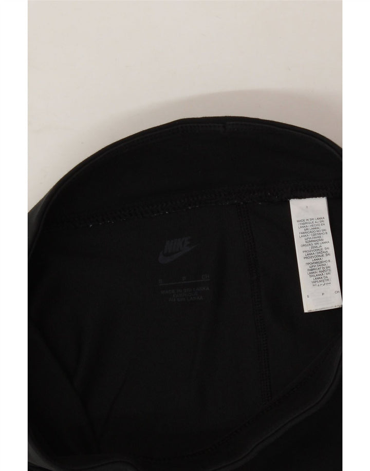 NIKE Womens Graphic Leggings UK 10 Small  Black Cotton Vintage Nike and Second-Hand Nike from Messina Hembry 