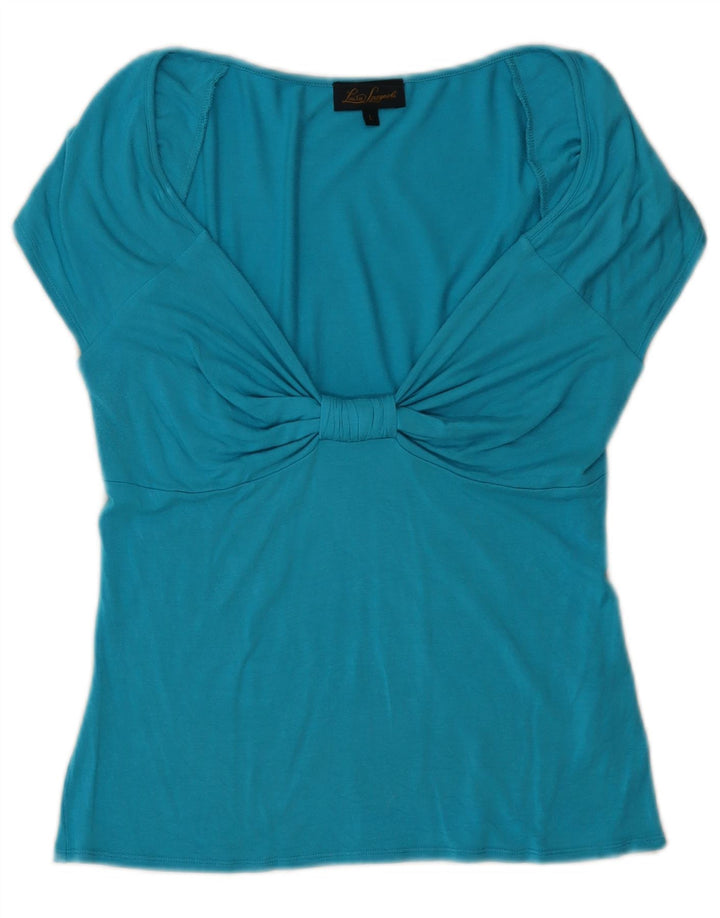 Luisa Spagnoli Γυναικεία Μπλούζα Τοπ UK 14 Large Blue Modal