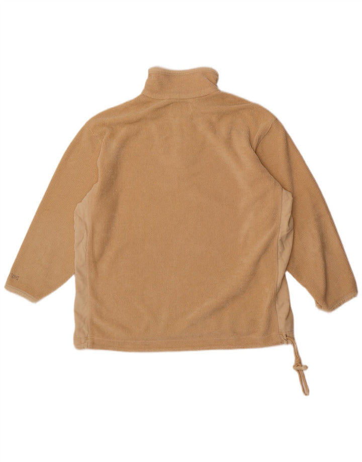 Mustang Ανδρικό φερμουάρ από Fleece Jumper Μεγάλο Μπεζ Χρώμα Πολυεστέρας