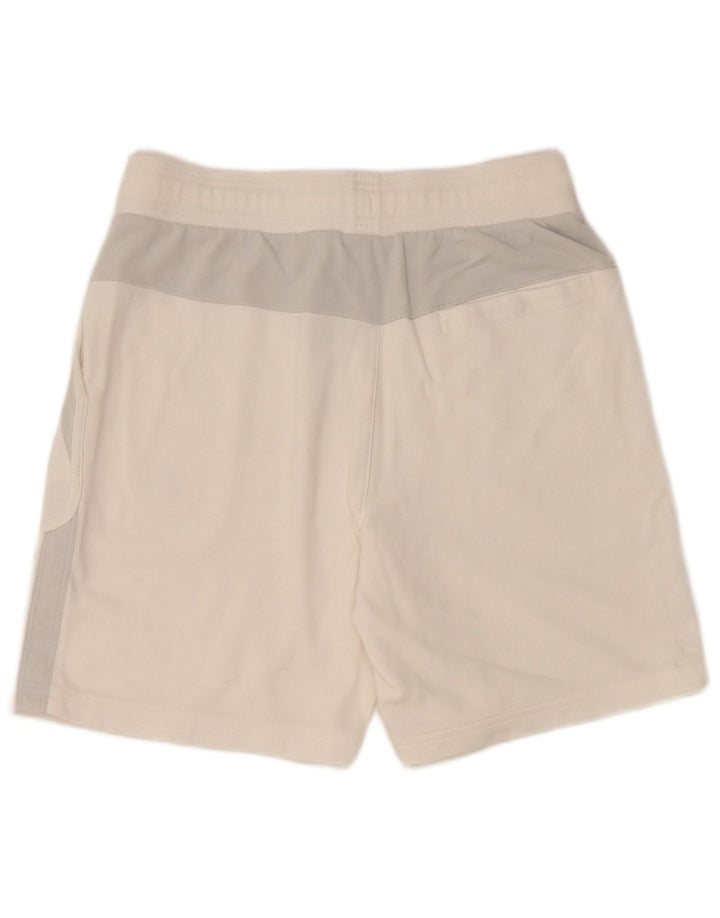 NIKE Mens Sport Shorts Medium  White Colourblock Cotton