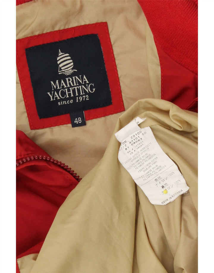Marina Yachting Mens Gilet IT 48 Medium Red Polyamide
