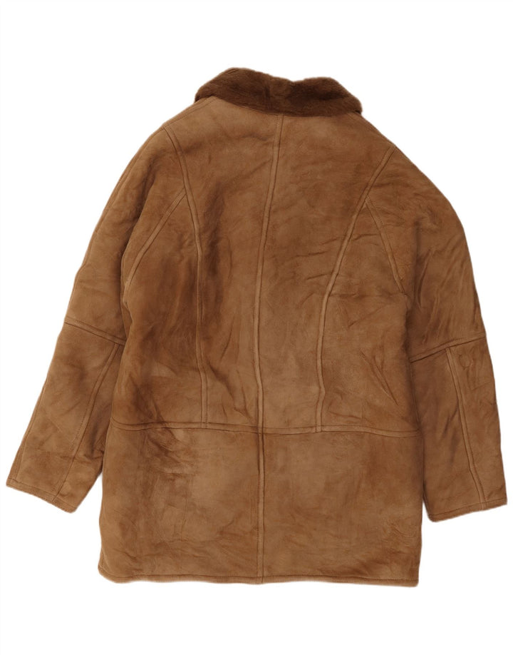 Ανδρικό παλτό Breco's Shearling IT 52 XL Beige Shearling