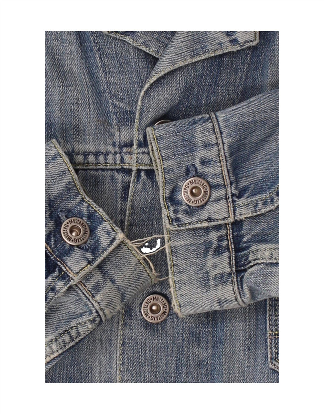MUSTANG Womens Denim Jacket UK 16 Large Blue Cotton Vintage Mustang and Second-Hand Mustang from Messina Hembry 
