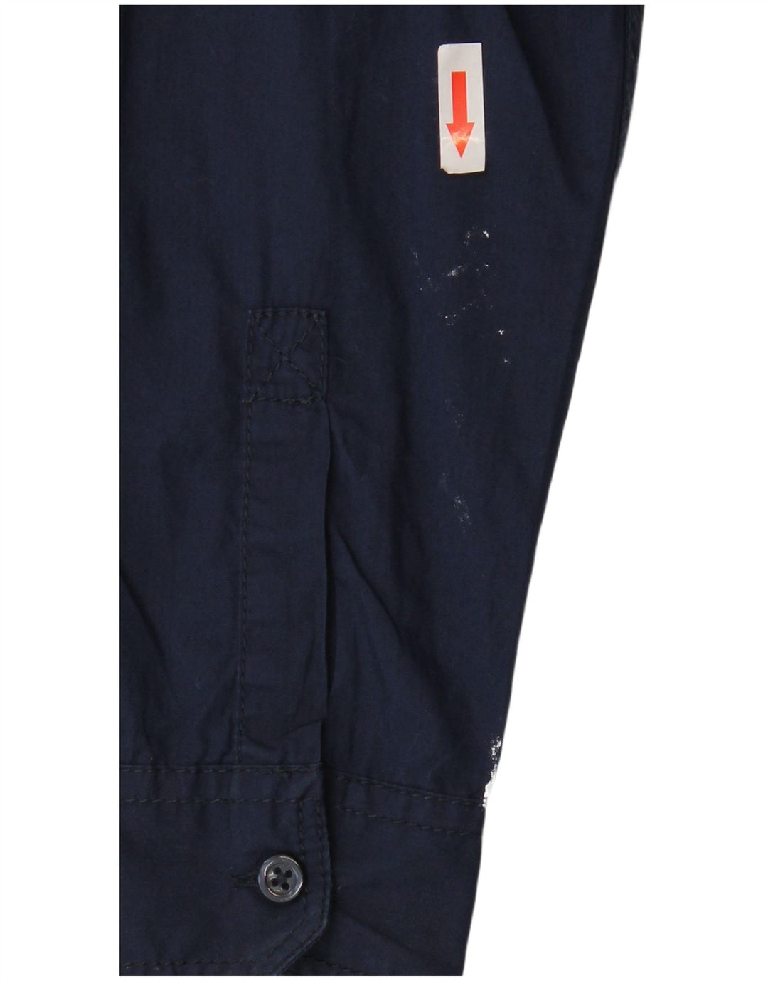 BENETTON Αγόρι Γραφικό Πουκάμισο 8-9 ετών Μεγάλο Βαμβακερό Navy Blue