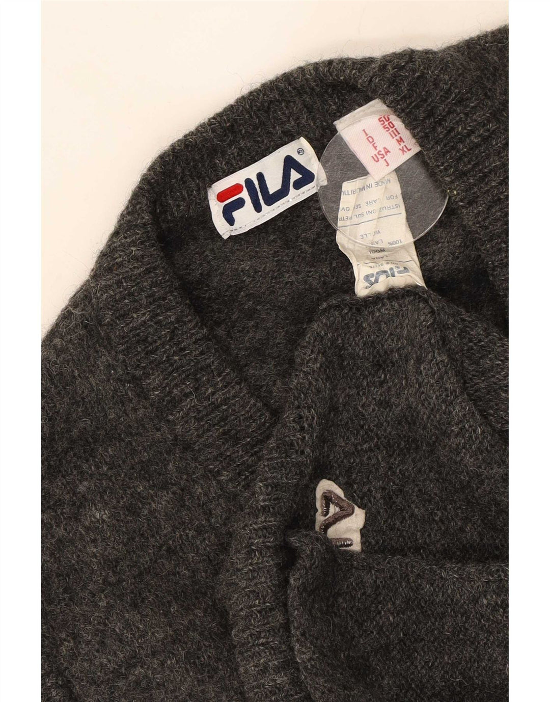 Ανδρικό Αμάνικο Ζακέτα Fila Μαλλί μεσαίο γκρι