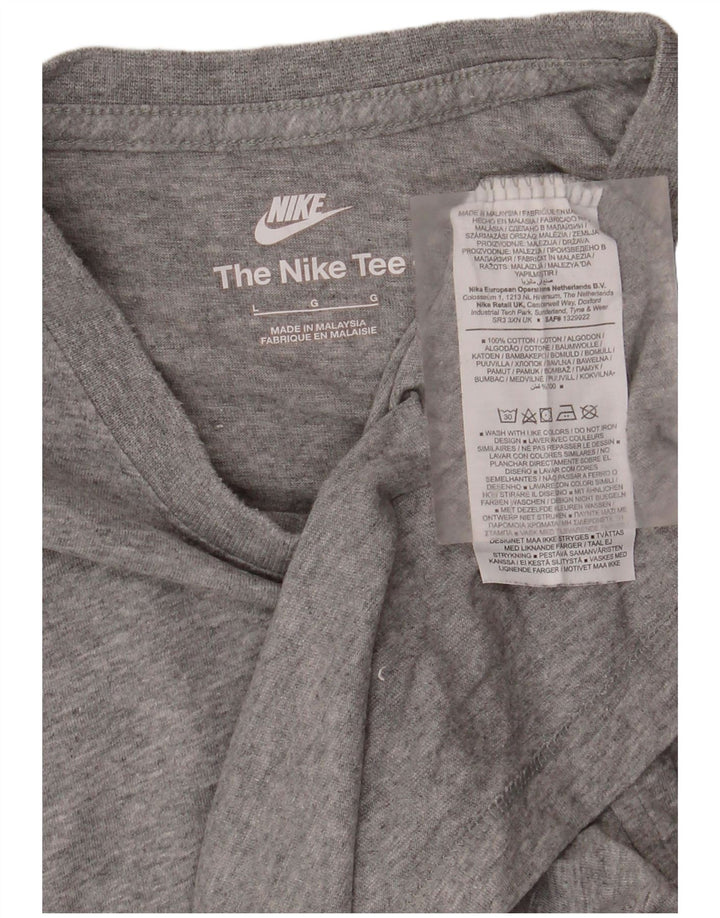 Ανδρικό T-Shirt NIKE Τοπ μεγάλο γκρι βαμβακερό