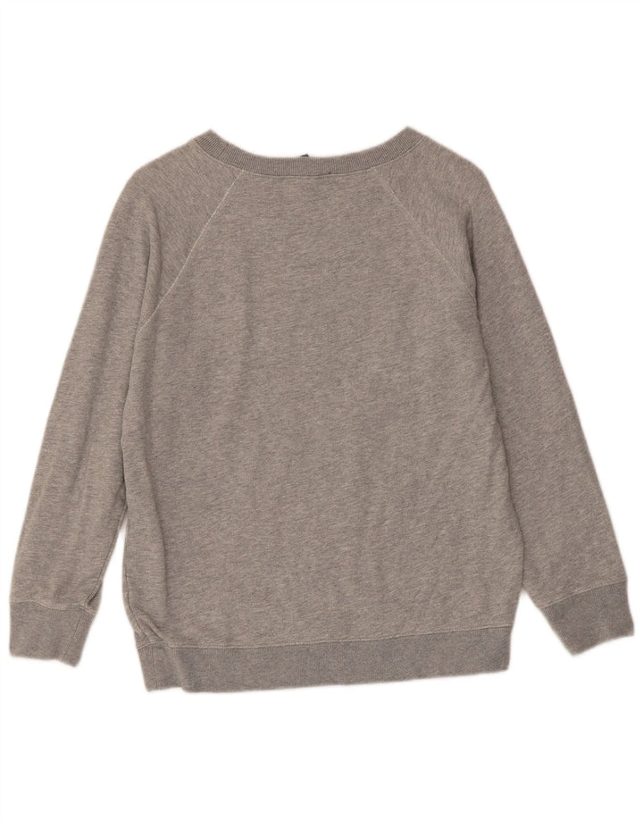Γυναικείο γραφικό φούτερ J. CREW Jumper UK 10 Small Grey Cotton