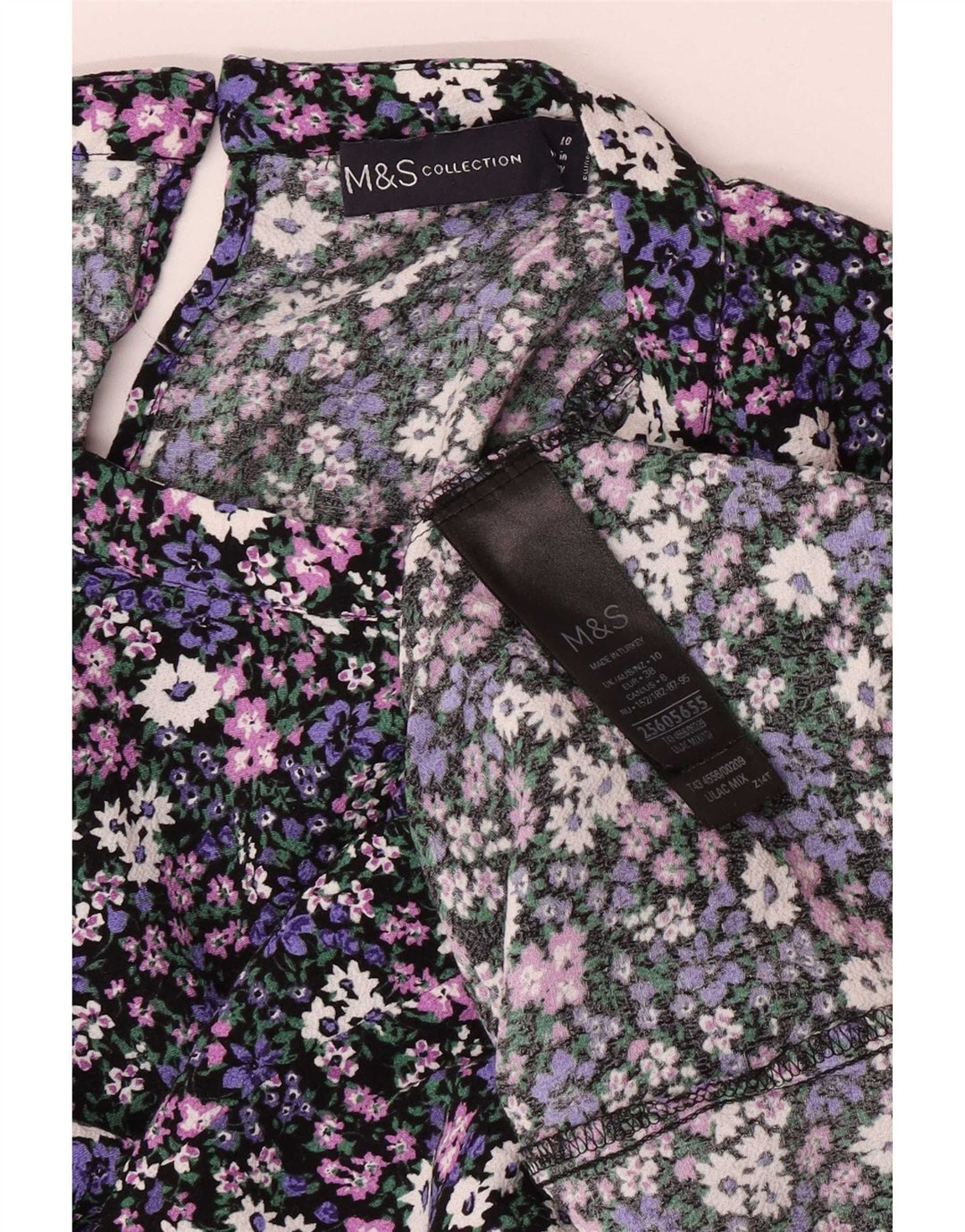 Marks & Spencer Γυναικεία Μπλούζα Τοπ UK 10 Small πολύχρωμα Floral