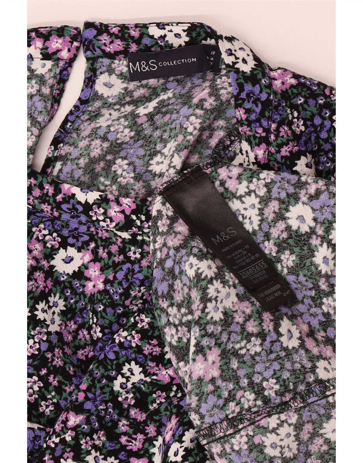 Marks & Spencer Γυναικεία Μπλούζα Τοπ UK 10 Small πολύχρωμα Floral