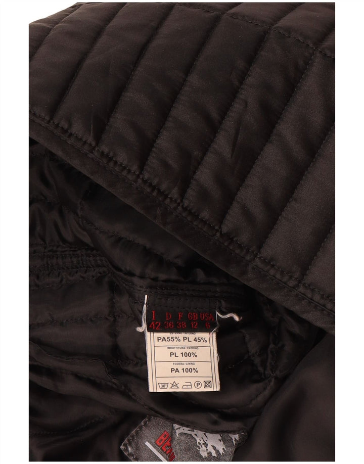 Chateu Beau Cedre Γυναικείο Καπιτονέ Gilet UK 12 Μεσαίο Μαύρο Πολυαμίδιο