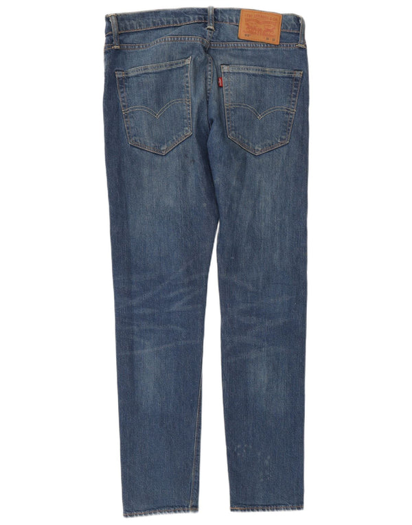 Levi's Womens 512 Slim Tapered Jeans W30 L32 Blue Cotton