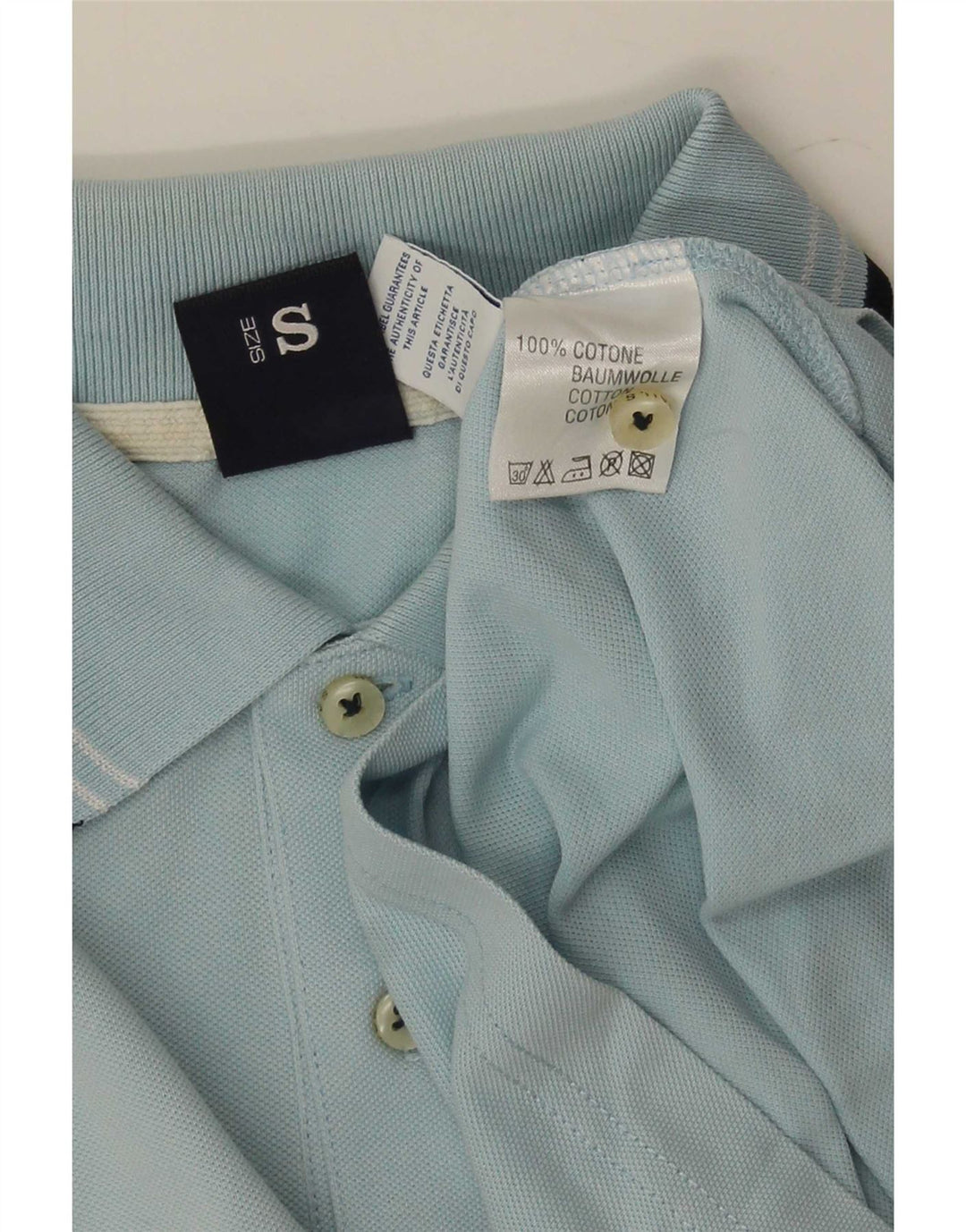 Ανδρικό πουκάμισο πόλο North Sails, μικρό μπλε βαμβακερό