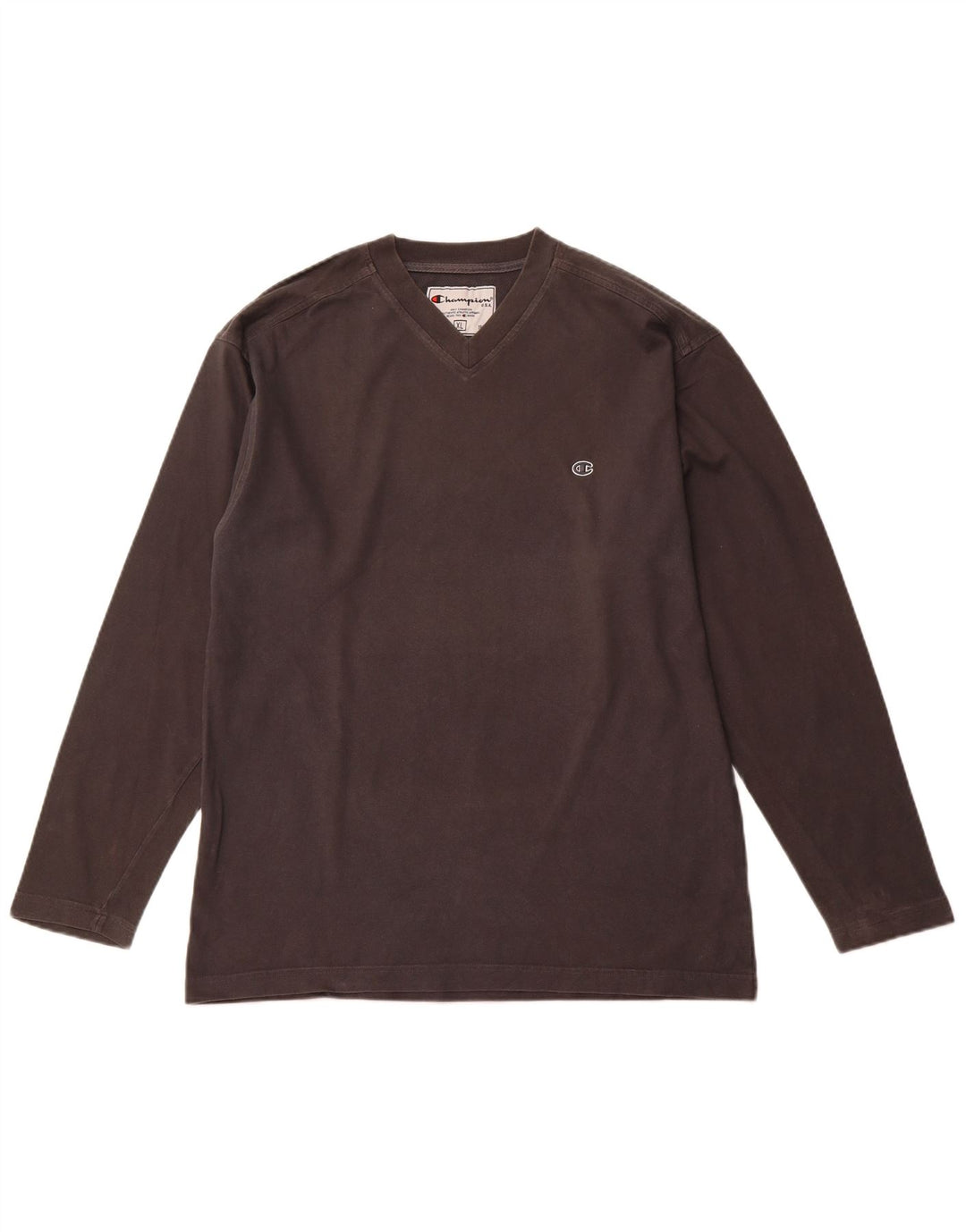 Ανδρικό τοπ Champion μακρυμάνικο XL γκρι βαμβακερό