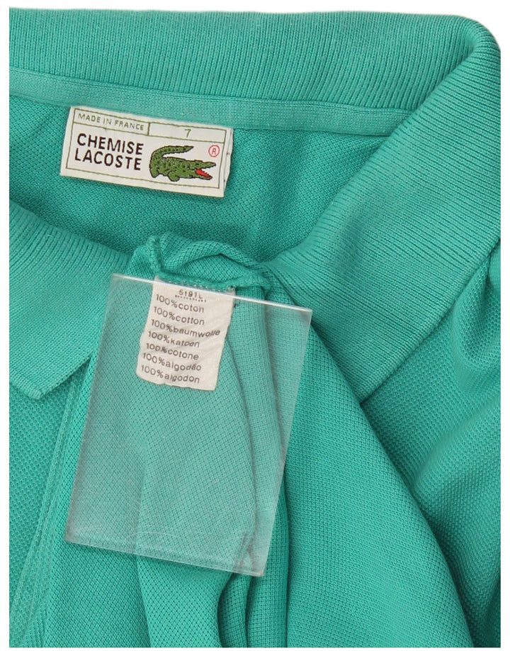 Ανδρικό πουκάμισο πόλο Lacoste Νούμερο 7 2XL Τυρκουάζ βαμβακερό