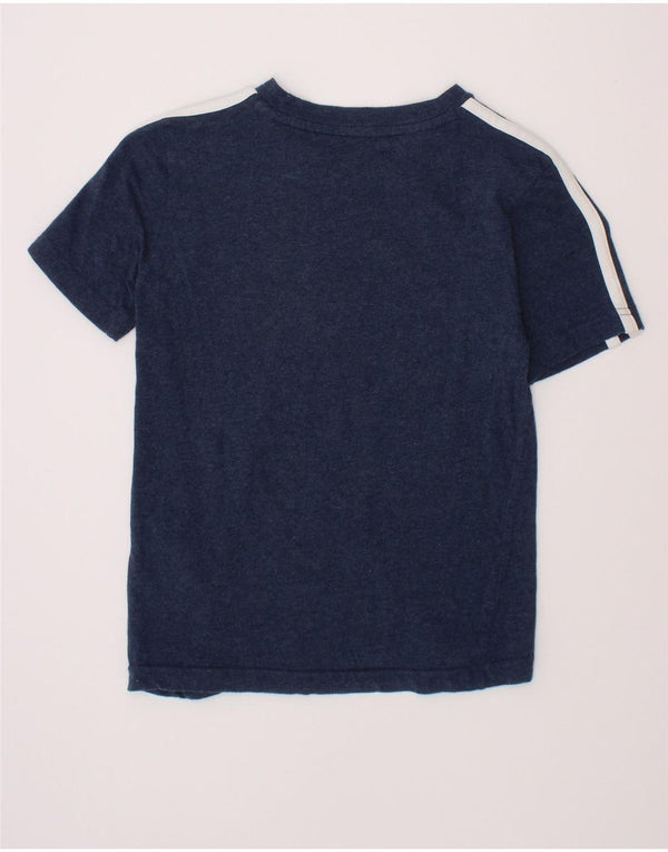 Adidas Boys T-Shirt Top 7-8 Years Navy Blue Cotton