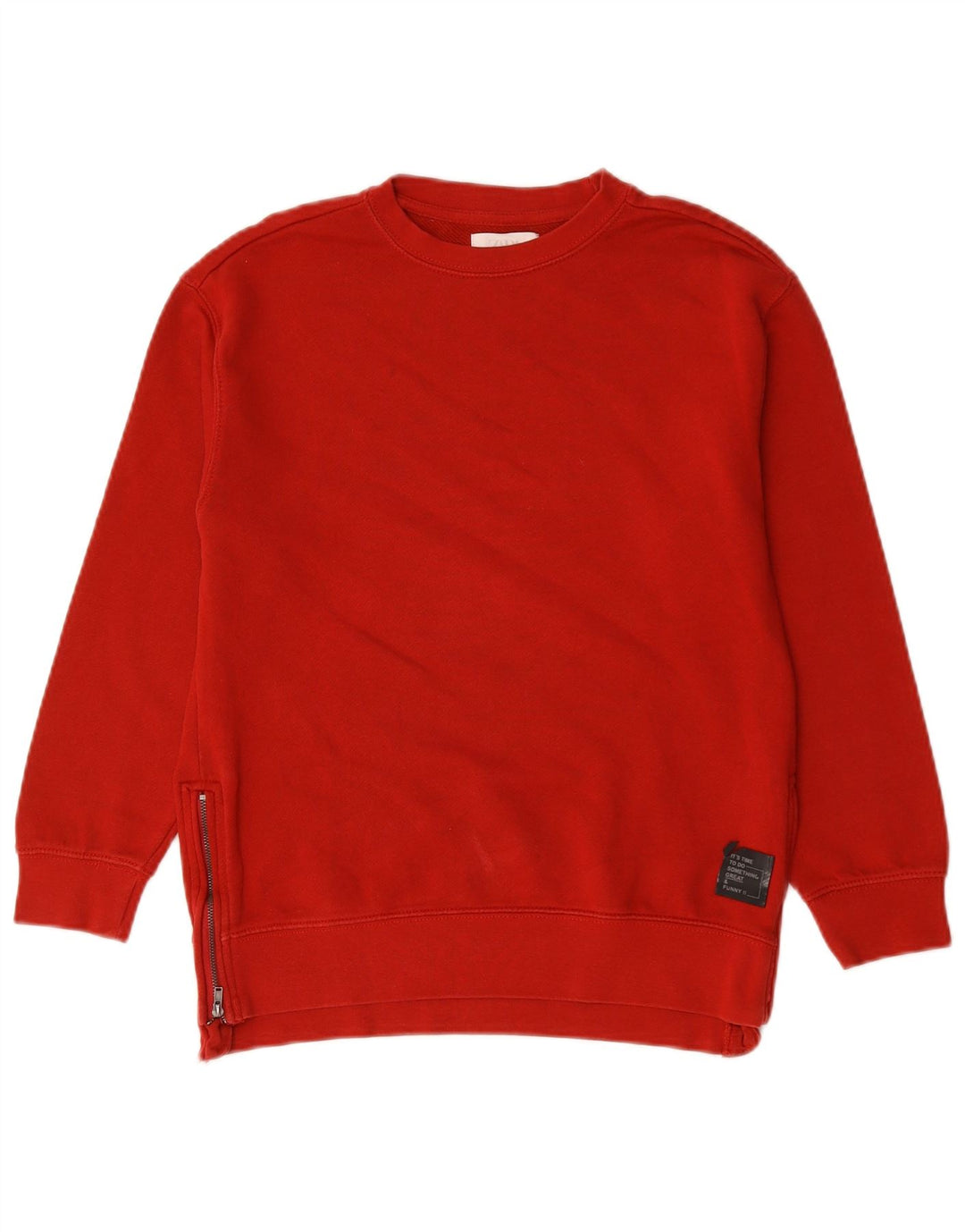 Zara Girls Φούτερ Jumper 9-10 Years Red