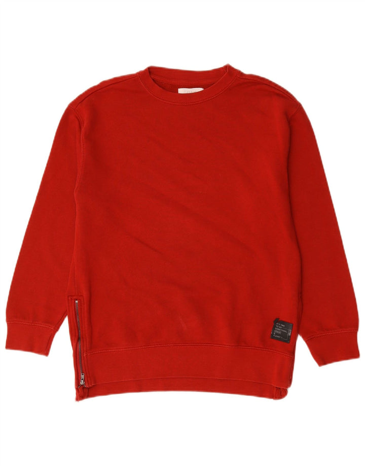 Zara Girls Φούτερ Jumper 9-10 Years Red