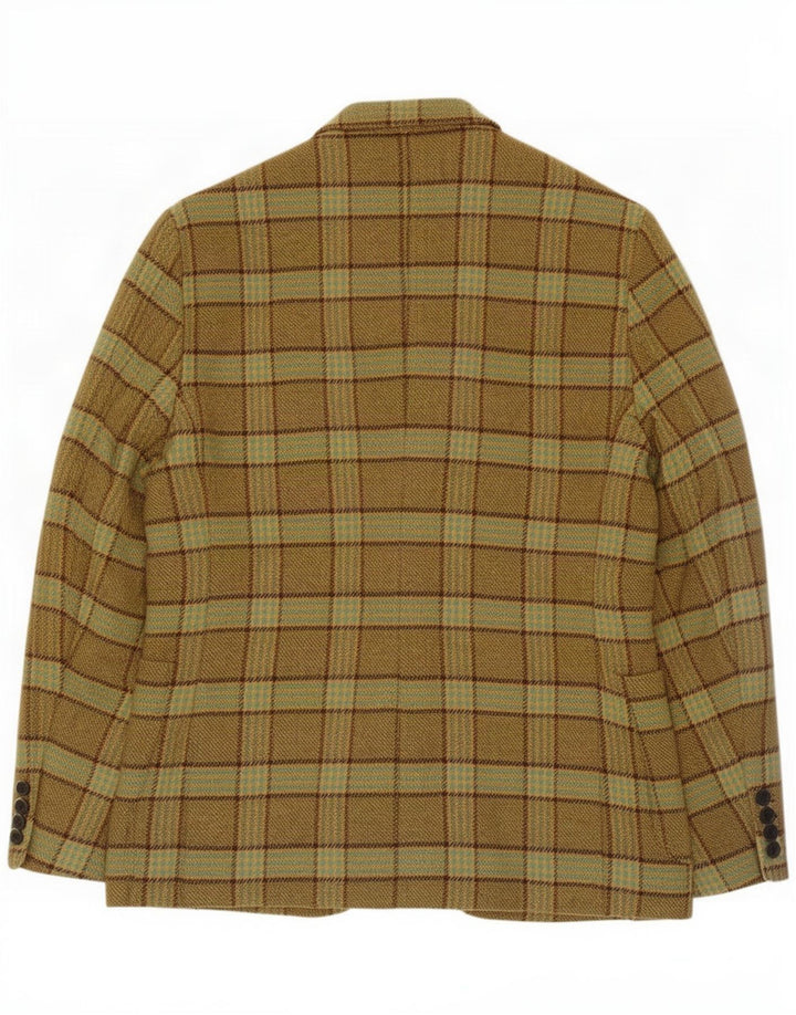 Brooksfield Ανδρικό σακάκι σακάκι 2 κουμπιών IT 50 Large Khaki Check