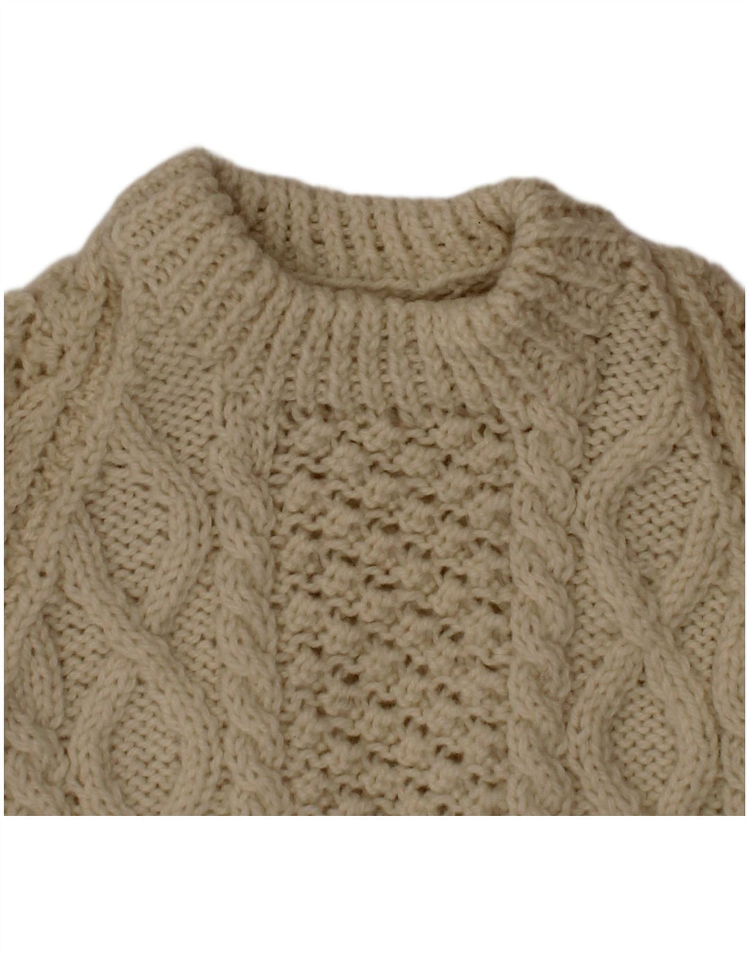 Πουλόβερ VINTAGE Boys Crew Neck Jumper 2-3 Years Off White