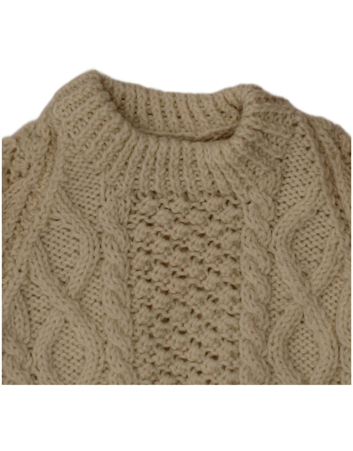 Πουλόβερ VINTAGE Boys Crew Neck Jumper 2-3 Years Off White