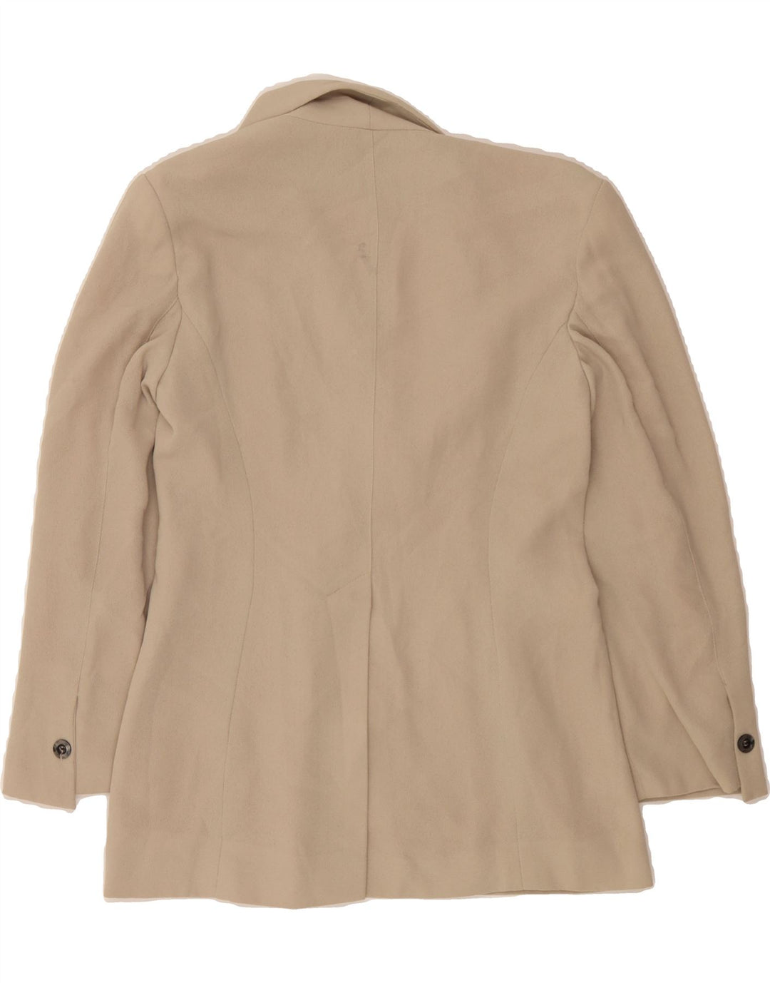 STICKY FINGERS Womens Longline Blazer Jacket UK 12 Medium Beige Vintage Sticky Fingers and Second-Hand Sticky Fingers from Messina Hembry 
