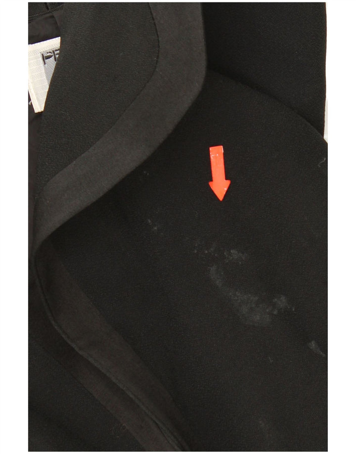 Perte από την Krizia Γυναικείο σακάκι 1 κουμπιού blazer UK 16 μεγάλο μαύρο οξικό