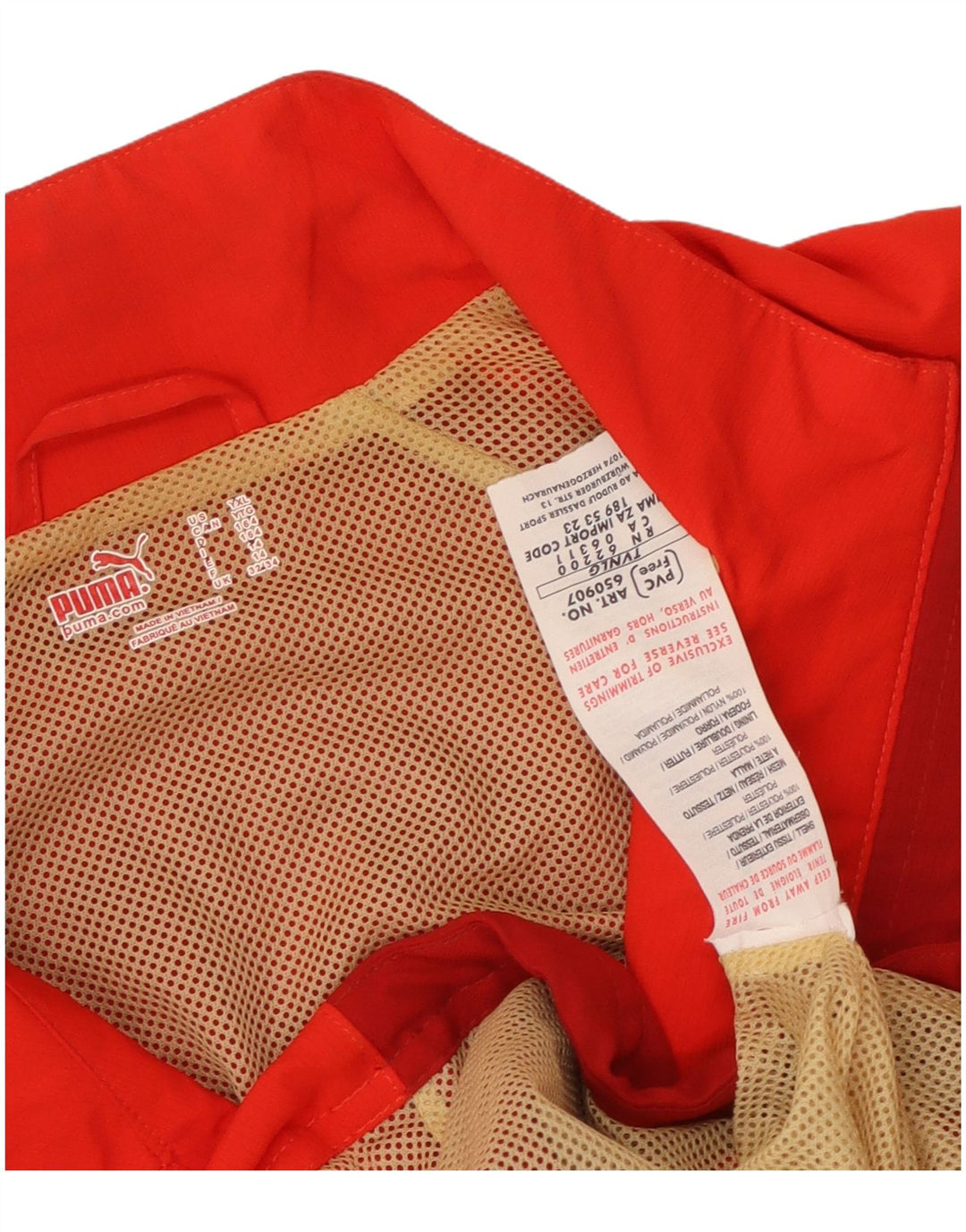 Μπουφάν PUMA Boys αθλητική φόρμα 13-14 ετών Κόκκινο πολυεστέρας