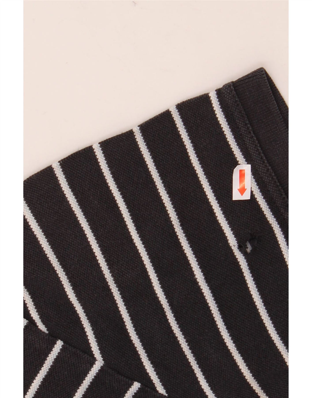 TOMMY HILFIGER Ανδρικό πουκάμισο πόλο μεσαίο μαύρο βαμβακερό ριγέ