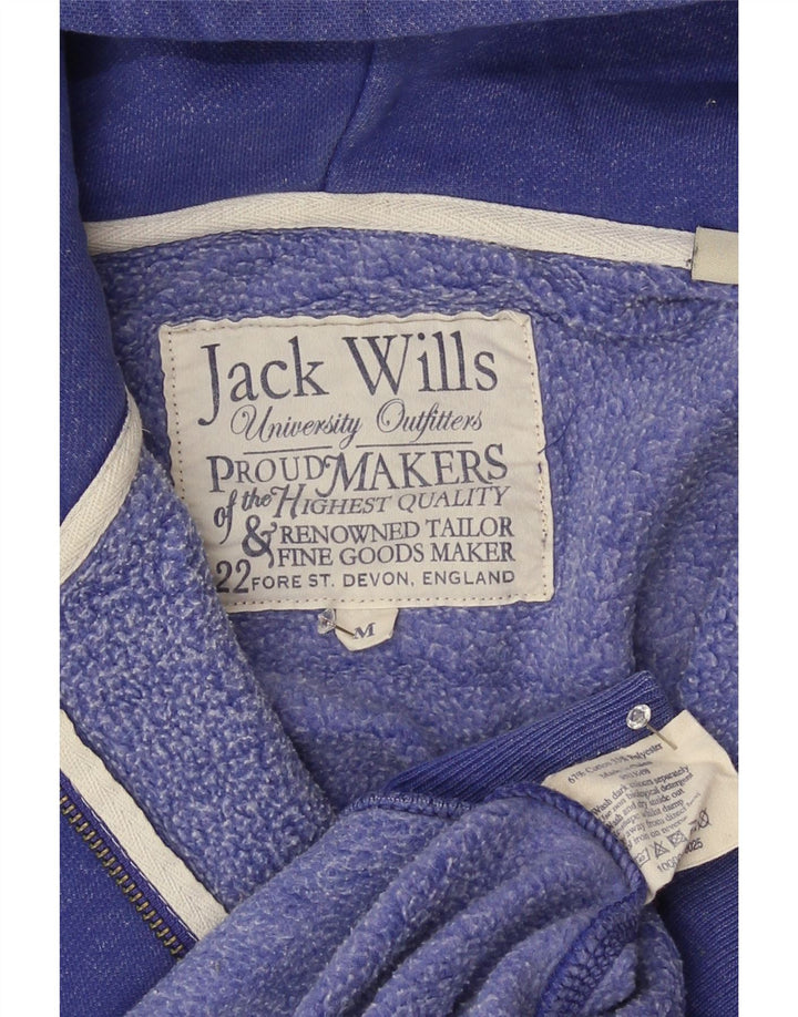Ανδρικό πουλόβερ με κουκούλα με φερμουάρ Jack Wills, μεσαίο μπλε βαμβακερό