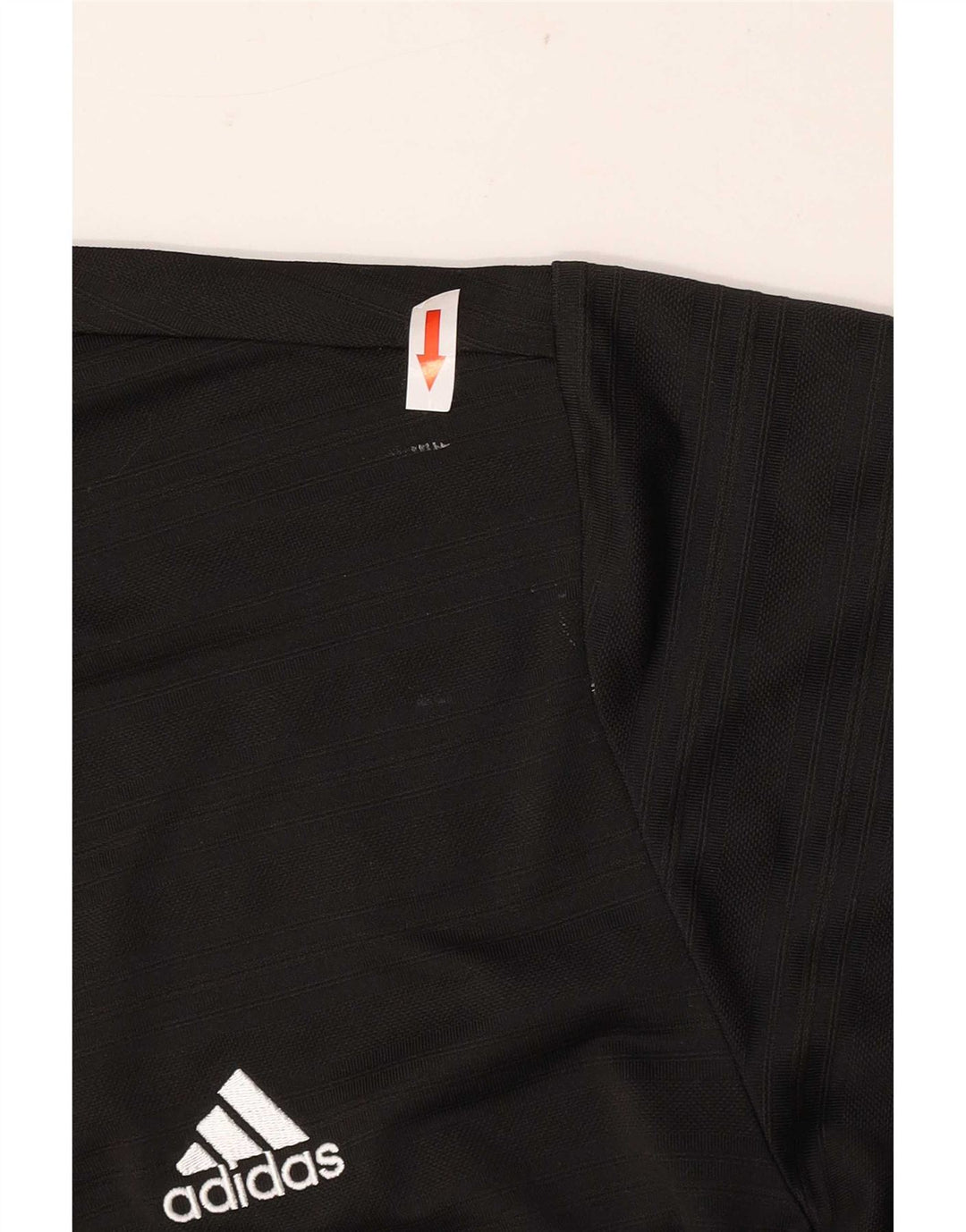 Ανδρικό πουκάμισο Adidas Polo μεγάλο μαύρο ριγέ πολυεστέρα