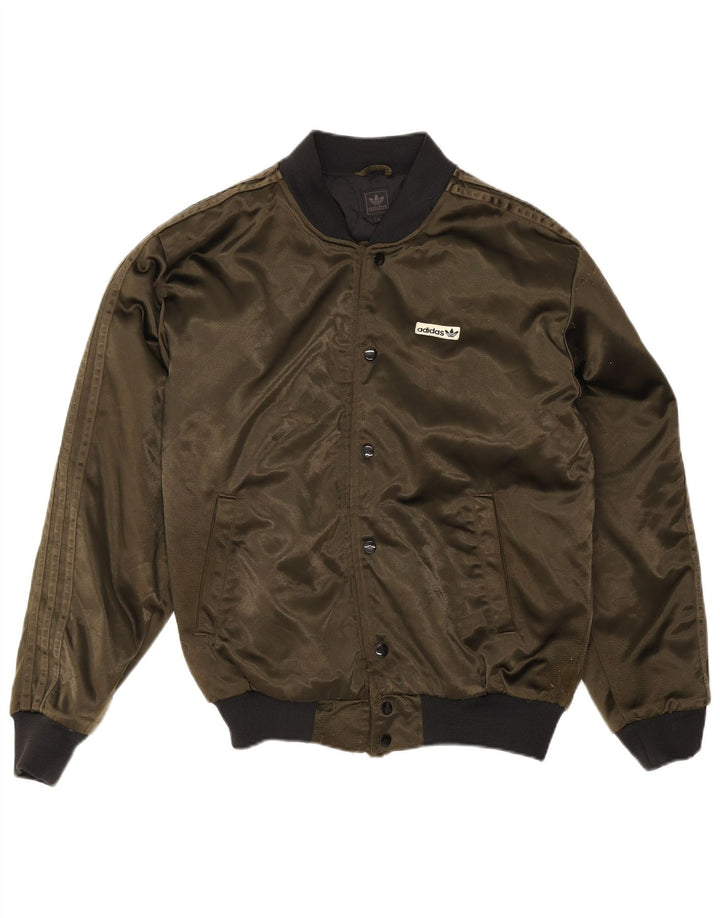 Ανδρικό μπουφάν Adidas Varsity UK 36 Small Khaki Polyamide