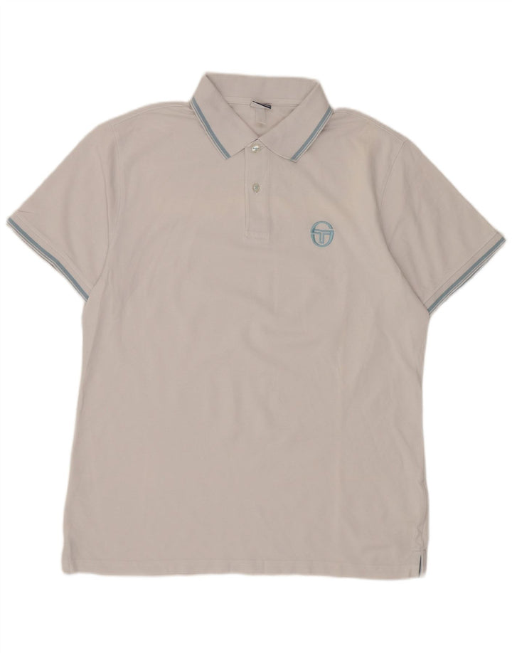 Ανδρικό πουκάμισο πόλο Sergio Tacchini σε μεγάλο λευκό
