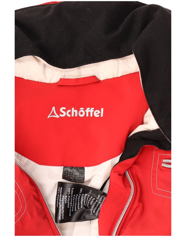 Schoffel Γυναικείο Μπουφάν σκι UK 10 Small Red Colourblock Polyamide