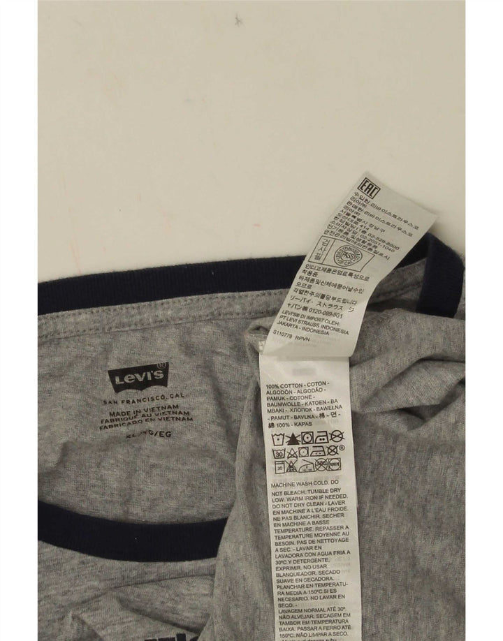 Ανδρικό γραφικό T-Shirt Levi's Top XL Γκρι βαμβακερό