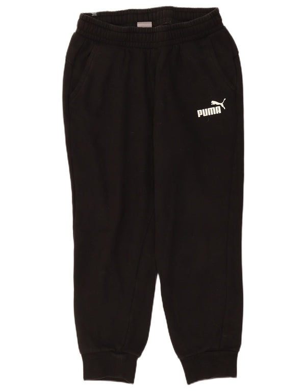 Γυναικεία αθλητική φόρμα Puma Παντελόνι Joggers UK 12 μεσαίο μαύρο βαμβακερό