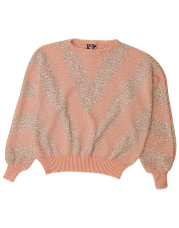 YESSICA Γυναικείο πουλόβερ με λαιμόκαυστο EU 44 XL Ροζ Chevron Ακρυλικό