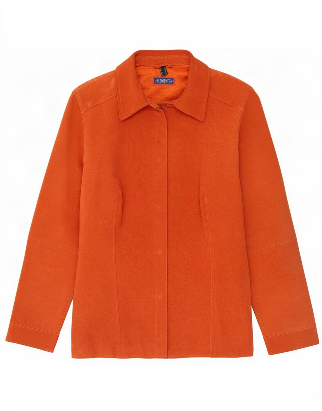 Elements Γυναικείο Suede Jacket UK 14 μεγάλο πορτοκαλί δέρμα