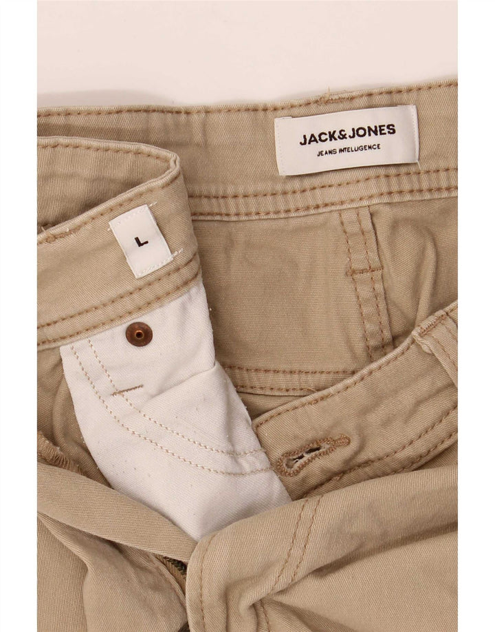 Jack & Jones Ανδρικό σορτς Casual Large W34 Beige
