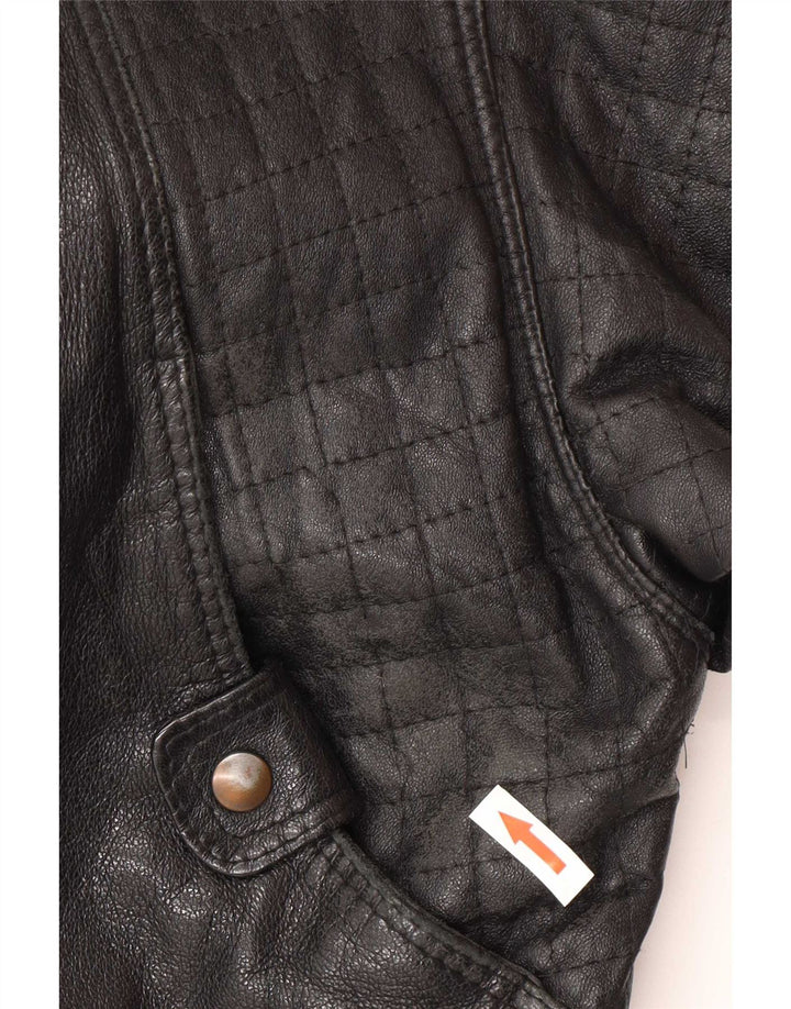 Vintage Ανδρικό Δερμάτινο Μπουφάν IT 52 XL Μαύρο