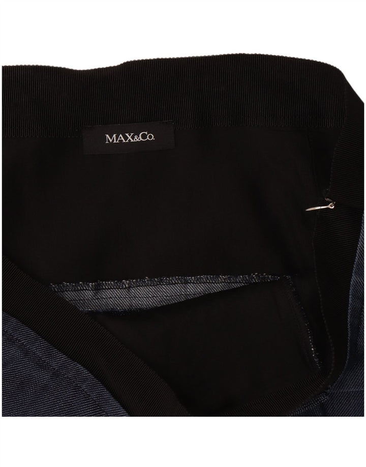 Max&Co. Γυναικεία φούστα Peplum μεγάλη W32 Navy Blue Viscose