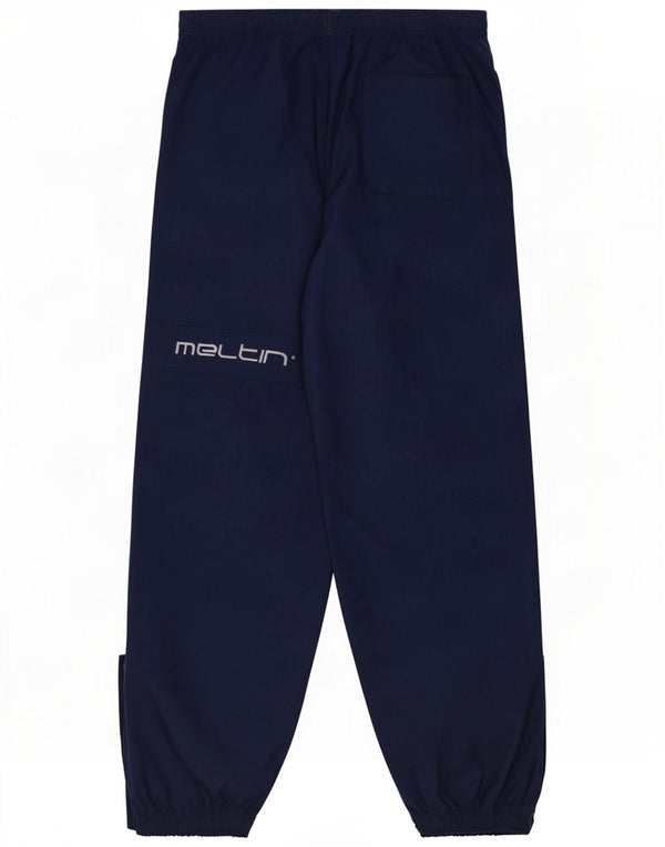 Meltin' Pot Ανδρικό γραφικό αδιάβροχο παντελόνι Large Navy Blue Nylon