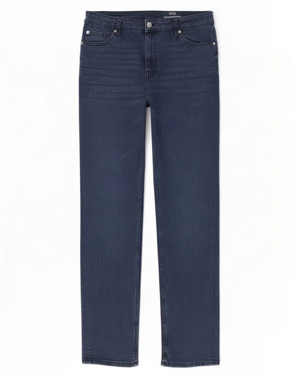 Marks & Spencer Γυναικεία Sienna Straight Jeans UK 16 Large W34 L31 Blue
